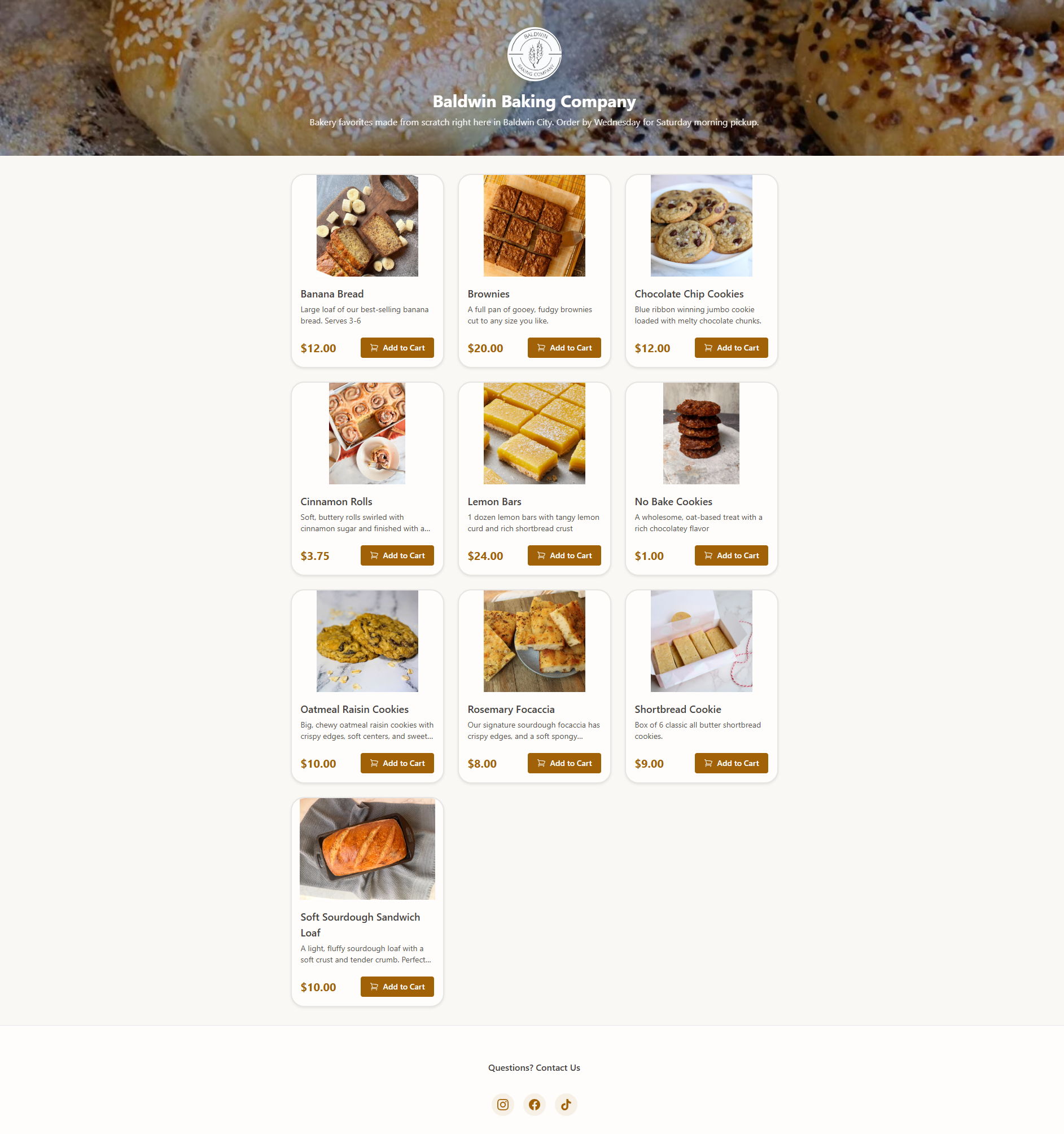 FoodShop storefront example
